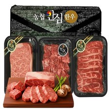 [고효율] 1+등급 농협 한우 선물 세트 안심한우 소고기 설 추석 명절, 1박스