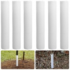 ECLATIS LFUTARI 골판지 나무 보호대 6개 지름 5cm1.95인치 PP 줄기 프로텍터 사슴 토끼 고양이 설치류 잔디깎이로부터 묘목 식물을 보호하기 위한 껍질 보호, 6