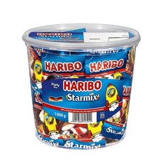 하리보 젤리 대용량 1kg 스타믹스 젤리 휴대용사이즈 미니 (25g x 40개입) 사무실간식 25g 40개, 40개, 25g