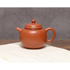 樂陶軒 趙庄朱泥 袍尊紫砂壺 全手工 220cc, 1個
