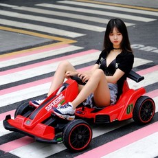 범퍼카 고카트 트랙 자동차 전동자동차 공원 관광지 키즈카페, 듀얼 드라이브, A8 높은 구성 빨간색 / 슈퍼 파워 배터리 / 리모콘, 1개