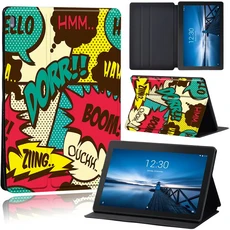 레노버 탭 M10 X605F X505F/탭 M10 PLUS X606F X/탭 E10 TB-X104F/TB-X104L 커버 가죽 낙서 사진 케이스 용, 05 graffiti020, 06 Tab E10 TB-X104F