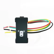 수정 된 스위치 자동차 안개 조명 LED DRL 레이더 팬 휠 Iveco 일일 용 가열 전원 푸시 버튼, 04 radar