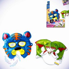 색칠풍선 마스크 2종세트 키즈마스크 동물캐릭터