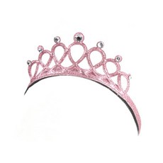 공주 왕자 왕관 머리띠 (파티용품 연극 소품), 1개, 미니공주머리띠(핑크)
