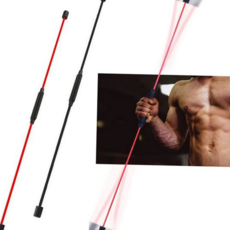 코어 운동 기구 강화 진동 근력 운동 진동바 유연성 다이어트 피트니스 웨이트 탄력봉 가정용 다용도, 블랙