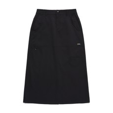 매장정품 내셔널지오그래픽 N251WSK020 여성 허리 밴딩 롱 스커트 CARBON BLACK