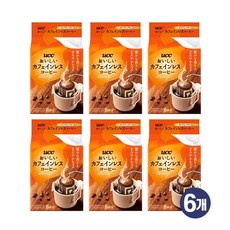 UCC 맛있는 카페인리스 드립커피 노카페인, 7g, 6개, 8개입