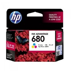 HP 정품잉크 NO.680 F6V26AA 칼라 / 150매 개(1개입)