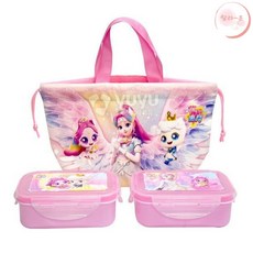 캐치티니핑 피크닉 도시락 오로라핑 왕자핑 티니핑도시락통
