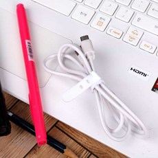 실리콘 케이블타이 화이트 10P 전선타이