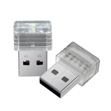 락모터스 자동차 무드등 USB등 LED실내등 컴퓨터 LED무드등, 화이트, 1개