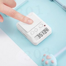 타이머 학습 집중 스탑워치 시험 탁상 초시계 독서실 학원, 1개, GGO 화이트