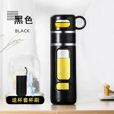 보온 물통 L 등산 보온물병 거름망 캠핑 보온병 텀블러 스포츠, 1개, T. 블랙 550ml 대형 차물 분리기 작은 컵은 티캐