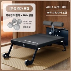 홈트레이닝 전용 기구 복근 등받이 로만체어, 근력 증가 콤보 엘리베이터+16L