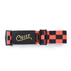 CHIEF AEGIS 艾癸斯 競速安全帽, 單售-黑橘棋盤格 織帶(不包含鏡框.鏡片
