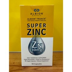 ALBION SUPER ZINC 鋅幸福 胺基酸螯合鋅膠囊 30mg 高生物利用率, 1個