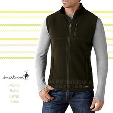 【美國 SmartWool】L零碼送》男 保暖防風抗菌 羊毛背心 Echo Lake 刷毛背心 SW010002