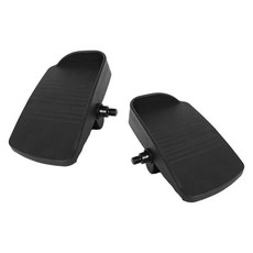 2x 운동 자전거 페달 다용도 책상 아래 타원형 풋 페달, 22cmx13cm, PP, 검은색