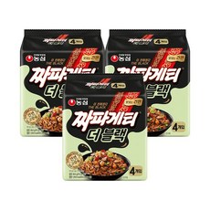 농심 짜파게티 더블랙 4입 3세트
