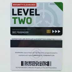 SCP scp 재단 키 만능 카드 1 2 3 4 5 등급, 9LEVEL2