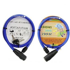 자전거자물쇠 와이어자물쇠 자전거잠금장치 체인자물쇠 자전거도난방지 자전거번호열쇠, 없음