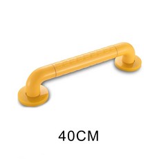 浴室廁所安全扶手 輔助手把 浴缸防滑扶手 居家防護老人助力扶手, 1個, 不鏽鋼款 40cm 黃