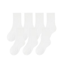 스탠다드 키즈 STANDARD KIDS 라이트웨이트 크루 삭스 7팩 [화이트] MEBSC0Z40-WH 685684