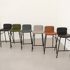 포네라 심플바텐 높은 홈바 카페 아일랜드 식탁의자, 그레이, 1개