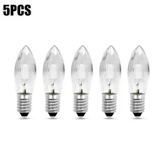 LED 전구 양초 전구 10V-55V AC 교체 램프 E10 보온 흰색 전구 욕실 가정 주방 램프 1 개 10 개, 02 5PCS- Warm White