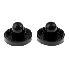 에어하키 펠트 푸셔 2개 세트 - 레드/블랙/블루 - 95mm/77mm/60mm, 블랙, 펠트 플라스틱