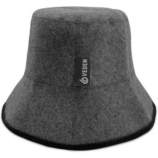 VEDEN 사우나 모자 프리미엄 핸드메이드 메리노 울 스파용 단열 헤드기어 스팀룸 반야 목욕탕 편안하고 통기성이 좋으며 원 사이즈가 모두 잘 어울립니다 회색