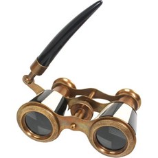 고급 오페라 안경 손잡이 포함 – 빈티지 황동 극장 쌍안경 흑백 에나멜 복고풍 수집용 콘서트 선물 및 인테리어 장식, 고급 오페라 안경 손잡이 포함 – 빈티지 황동 극장 쌍