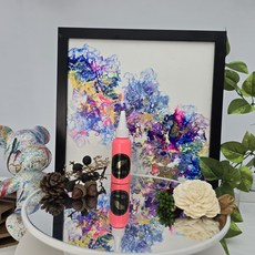 金羽毛 FLUID ART 流體顏料 極光發光炫亮手作夜光漆, 星空夜光紅,50ml, 1個, 無