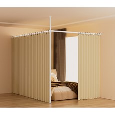 침실 칸막이 폴대 무타공 이동식 커튼 화장실 문발 병풍 바란스