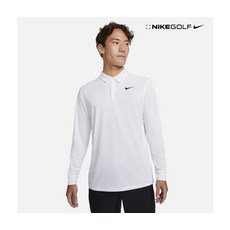나이키골프 DN2345-100 나이키 드라이 핏 빅토리 솔리드 골프 긴팔 폴로 AS, 100, ONE COLOR