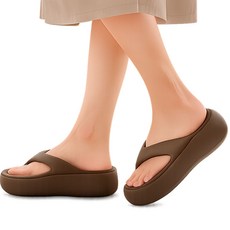 깔끔더하기 발편한 6cm 키높이 논슬립 쪼리 슬리퍼