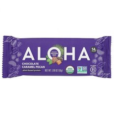 Aloha 초콜릿 캐러멜 피칸 바 56.1g(2온스), Aloha 초콜릿 캐러멜 피칸 바, 56.1g(2온스), 1개