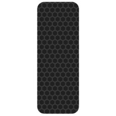 汽車車牌反光貼紙，蜂巢紋路設計，夜間安全警示，防水耐候，簡易安裝, 黑, 1個