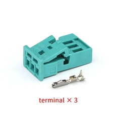 MQS 감지 플러그 케이블 하네스 커넥터 1-1718346-1 3 핀 시안 자동차 수 암 공장 직접 판매, 02 1-1718346-1, 01 CN