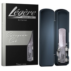 Légère Reeds - Bb Clarinet Reed European Cut Strength 3.75 (BBES3.75) - Premium Synthetic Woodw, 힘 3.75