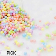스치로폼 칼라 혼합 4-5mm 스티로폼 알갱이 유니아트 슬라임 미술 재료 커머스픽301