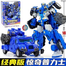 變形聯盟 5烈獸戰紀烈獸星王普力士 六合體變形機器人 正版玩具, 1個, 經典版【驚奇普力士】