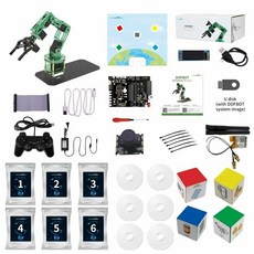 Yahboom AI 시각 로봇 암 ROS 키트 인공지능 젯슨 나노 4GB ROHS용 15kg 6kg 서보 6DOF, Without Jetson NANO