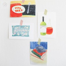 초아디자인 리틀띵 엽서카드 고급엽서, 22 쿠션