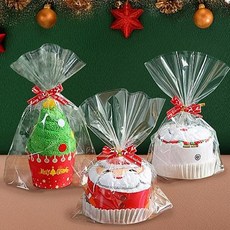 [만들기대장]크리스마스 핸드타올, 3.눈사람 컵케이크