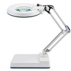 탁상용돋보기 조명 확대경 정밀 10-30배율 작업대 스탠드, C. 녹색 20배
