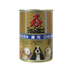Pure 【24罐組】 猋狗罐頭, 24個, (宅配限重2箱), 385g, 雞