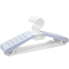 BonDream 12팩 튼튼한 플라스틱 엑스트라 와이드 암 38.1-58.4cm(15-23인치) 스위블 후크가 있는 정장 옷걸이 코트 재킷 드레스 셔츠 바지 또는 옷장, 화이트