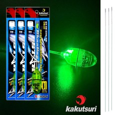 카쿠쯔리 전자캐스팅볼 슈팅스타 3개 줄빼기3개 갈치던질찌, 그린, SS(물밑으로 천천히 하강)